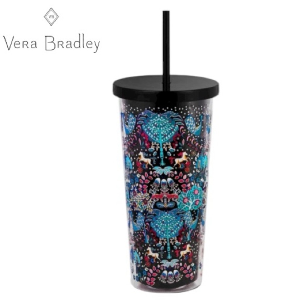NWT Vera Bradley Colorful Patterned Tumbler